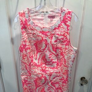 Lily Pulitzer dress with white detail work